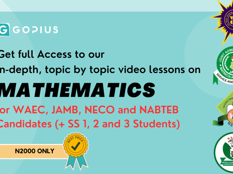 Pass Mathematics with our Online Maths Video Lessons for JAMB, WAEC, NECO and NABTEB Candidates