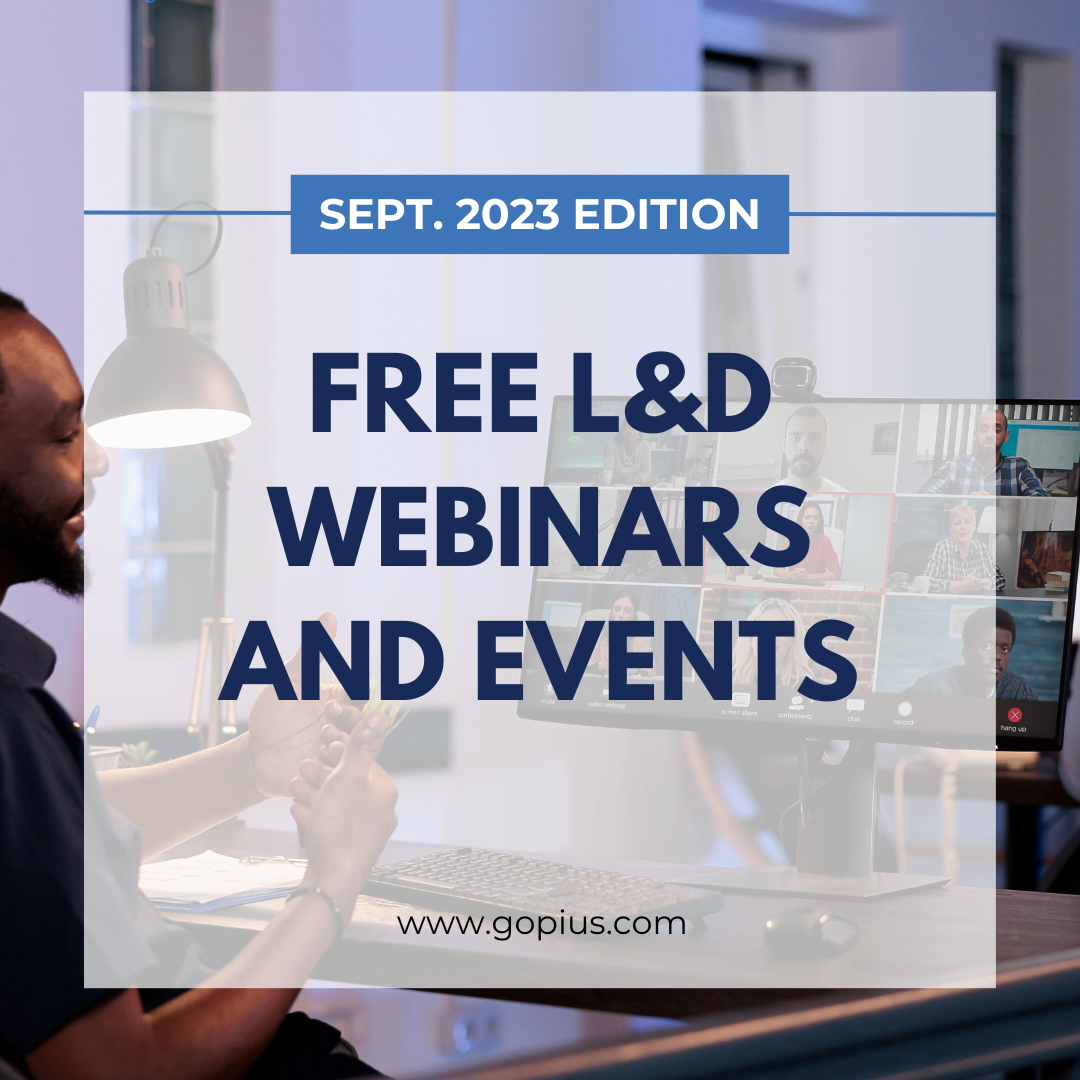 Free Learning and Development Webinars for September 2023