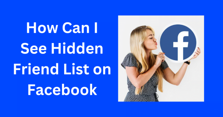 Hidden Friend List on Facebook