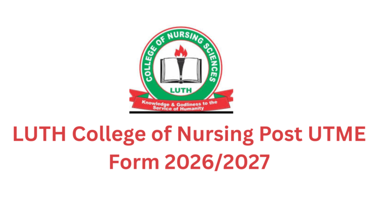 LUTH College of Nursing Admission Form 2026