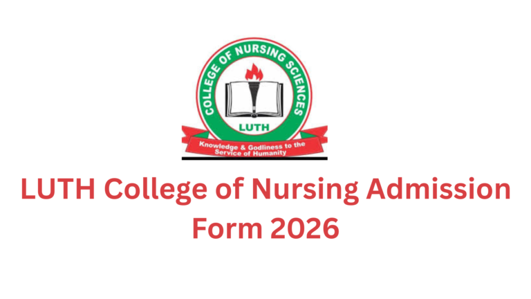 LUTH College of Nursing Admission Form 2026