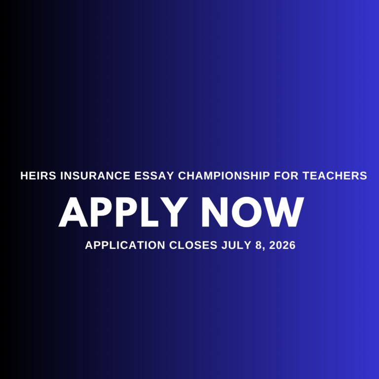 Heirs Insurance Teachers’ Prize 2026