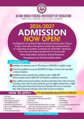 How to Apply for Alvan Ikoku Federal University Post-UTME 2026