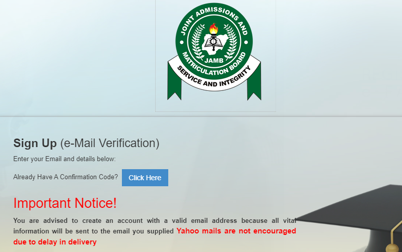 How to Create Your JAMB Profile Code