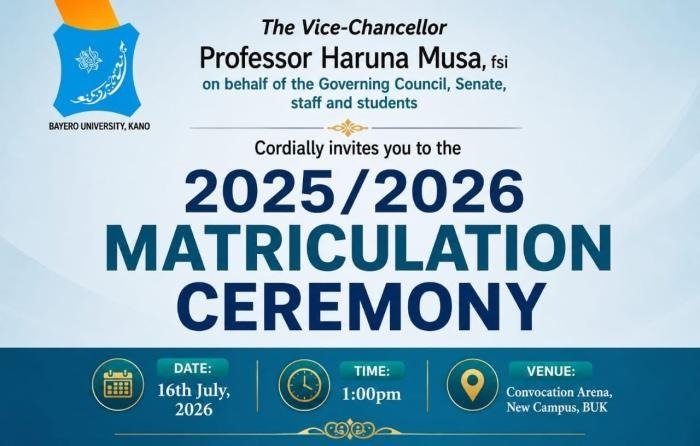 buk matriculation