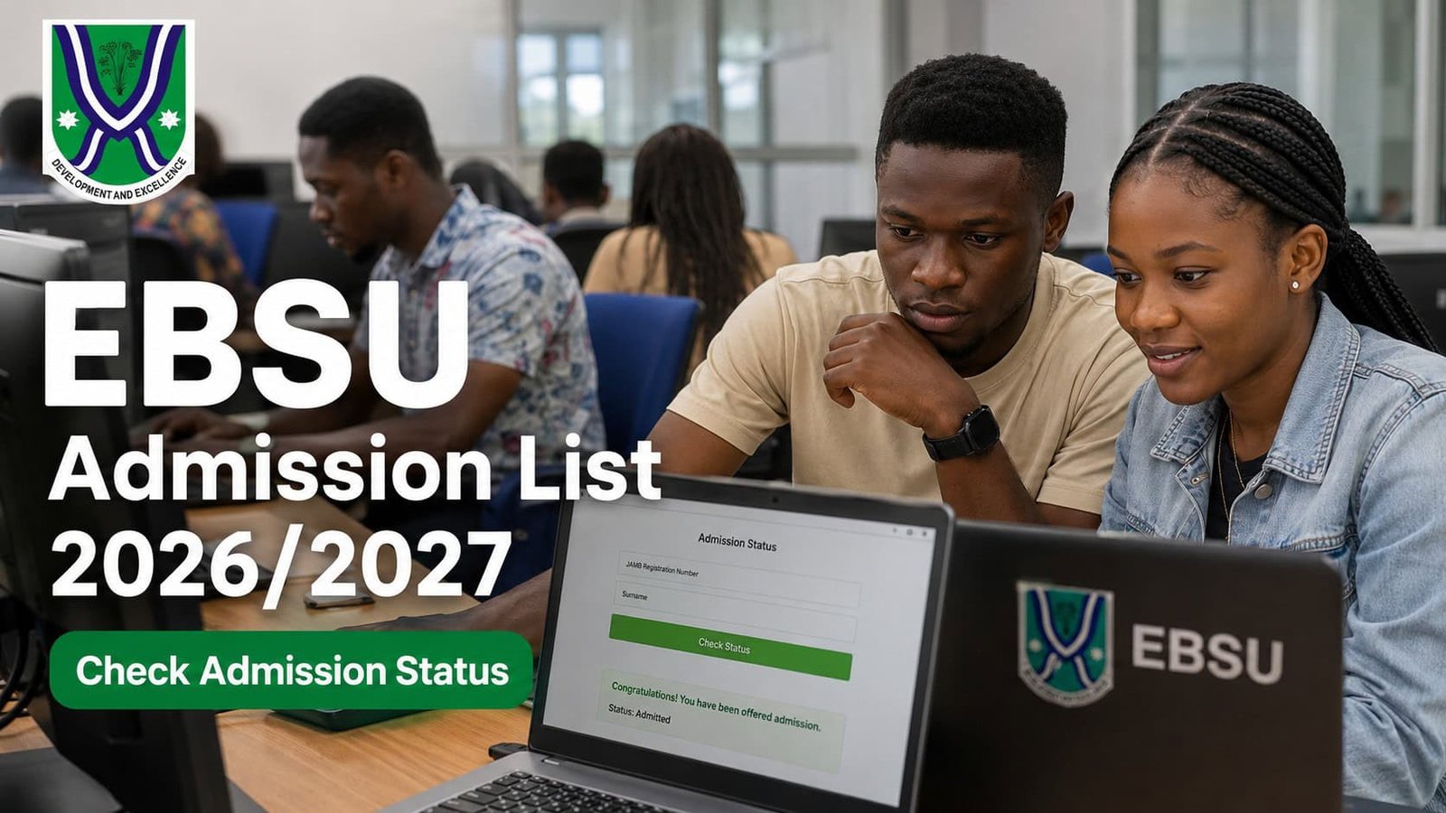 EBSU Admission List 2025/2026: How to Check Your Status