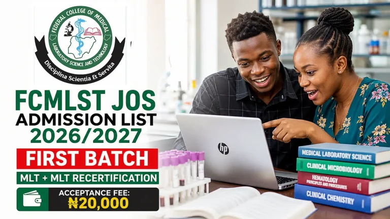 FCMLST Jos Admission List