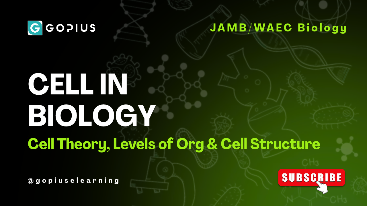 Cell Biology Explained: Cell Theory, Levels of Organization & Cell Structure - WAEC/JAMB Biology)