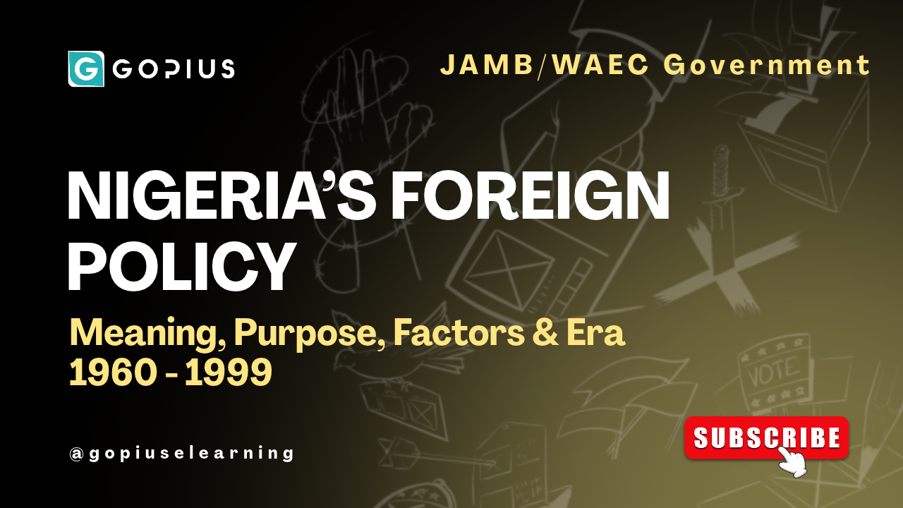 Foreign Policy Explained — Definition, Purpose & Factors Affecting It (JAMB/WAEC Government)